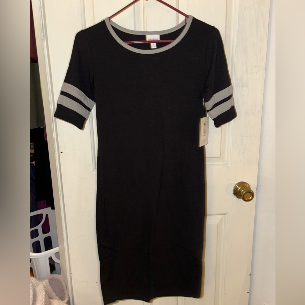 Black Jersey T-Shirt Dress